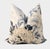 Striking, blue, ink, tan and white floral print pillows. A lovely large print with a chinoiserie feel. Fabric is a...