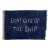 Vintage Style Cotton Indigo Flag, Don't Give Up the Ship For Sale