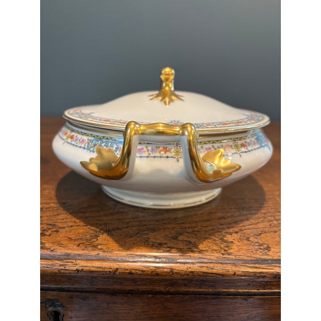 Limoges, France Late 19th Century French Limoges Martial Redon Porcelain Covered Tureen For Sale - Image 4 of 9