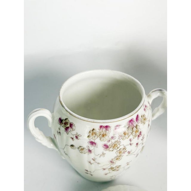 Tea Service with Floral Decoration, France, 20th Century, Set of 2 For Sale - Image 6 of 11