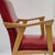 1950s Vintage Armchair with Compass Legs in Beech and Vinyl, 1950s For Sale - Image 5 of 15