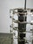 Metal Mid-Century Czech Geometric Chrome Pendant Light, 1960s For Sale - Image 7 of 12