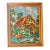 Vintage Country Cottage Core Needle Point, Cross Stitch Framed Art, Rustic Autumn Art For Sale