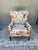 Traditional Hickory Chair Floral Coral Taupe Wingback Accent Chair For Sale - Image 3 of 7