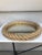 Round nautical rope mirror Audoux Minet, circa 1960. Size: 18.3 inches diameter.