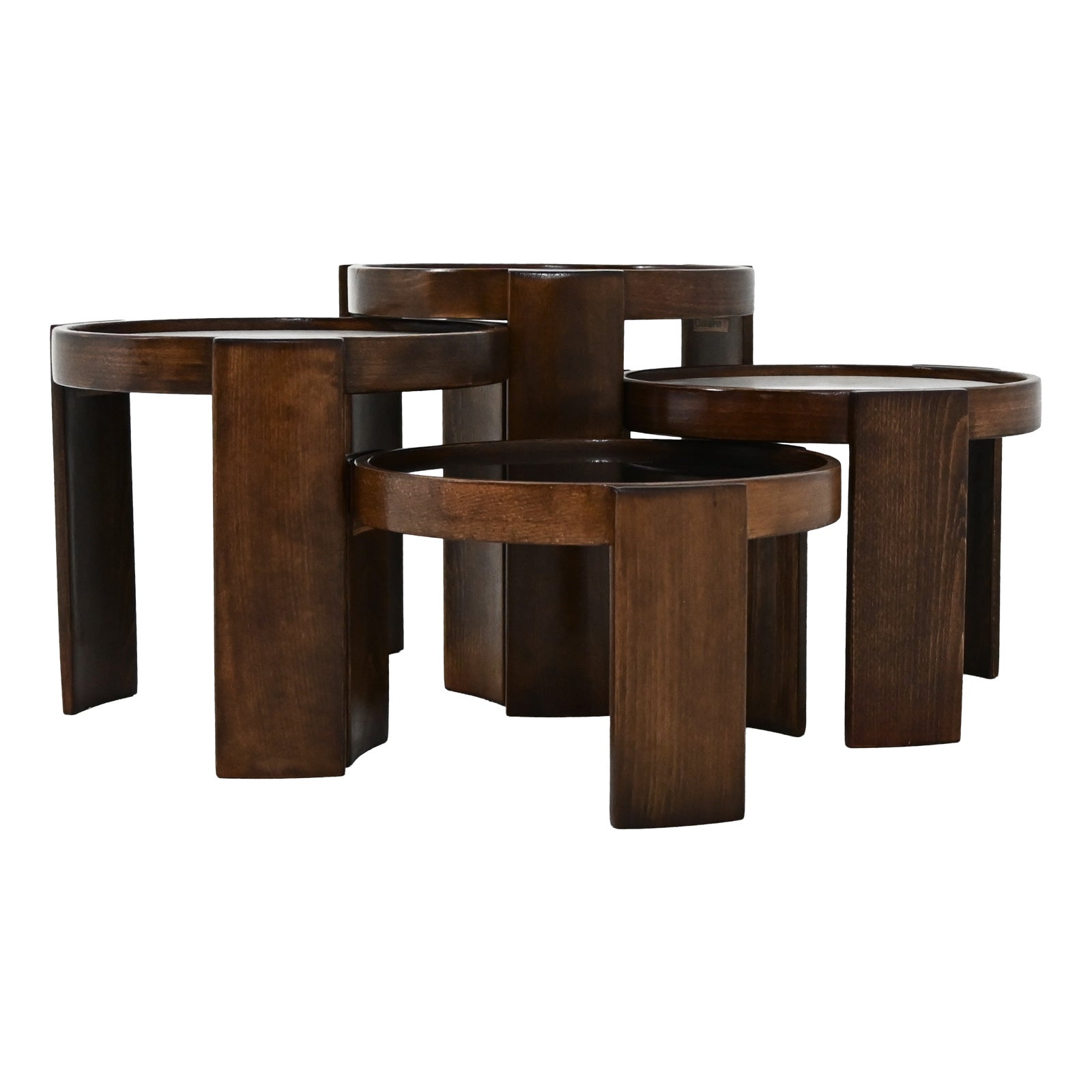 Deadstock 60s フレンチヴィンテージ　Selecta Tango 黒 Model 780 Nesting Tables by Gianfranco Frattini for Cassina, 1960s