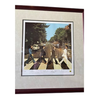 1980s The Beatles Abbey Road Limited Edition Lithograph With Certificate of Authenticity For Sale