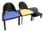 Armchairs and Coffee Table by Patrice Bonneau Genexco, 1980, Set of 3 For Sale