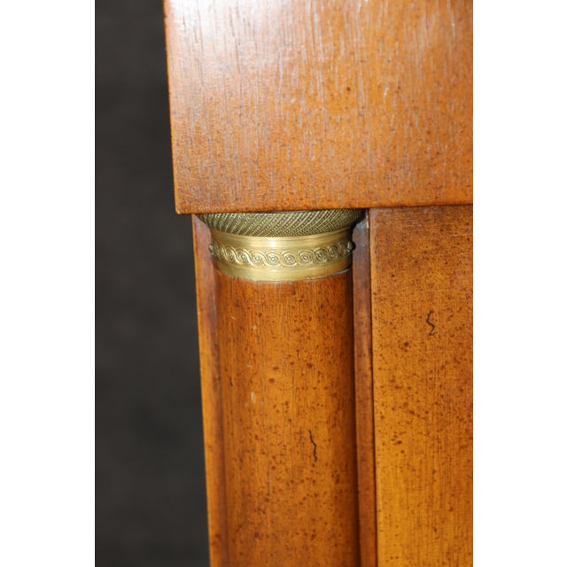 1960's French Empire Style 6 Drawer High Chest For Sale - Image 4 of 7
