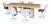 Outdoor Travertine Dining Table, 1970 For Sale