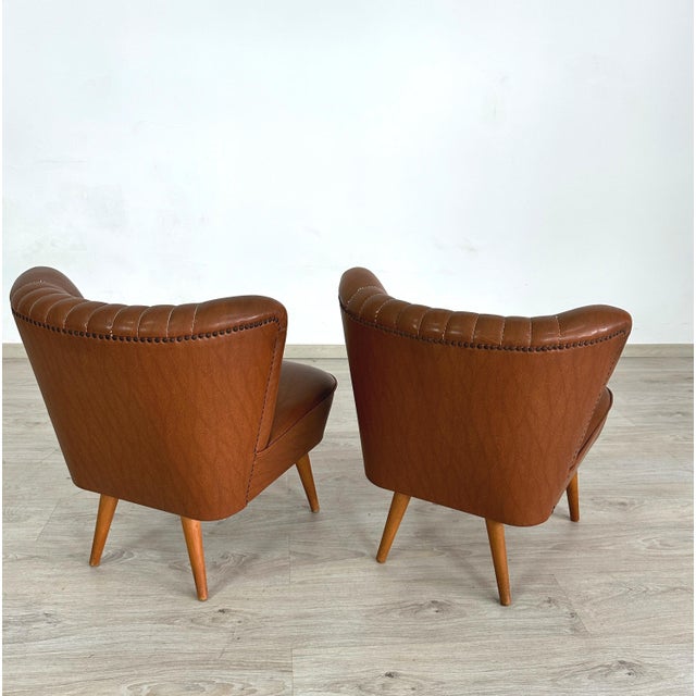 1960s German Cocktail Chairs, a Pair For Sale - Image 5 of 9