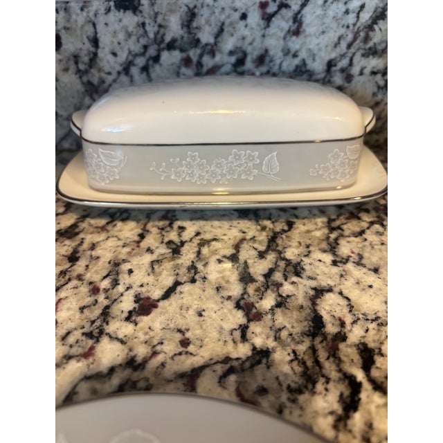 Cream Vintage Noritake Dinnerware Set + Accessories - 99 Pcs For Sale - Image 8 of 12