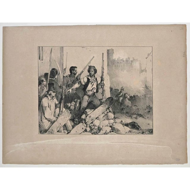 Denis Auguste Marie Raffet, Allocation, Original Lithograph, Early 19th-Century For Sale - Image 3 of 3