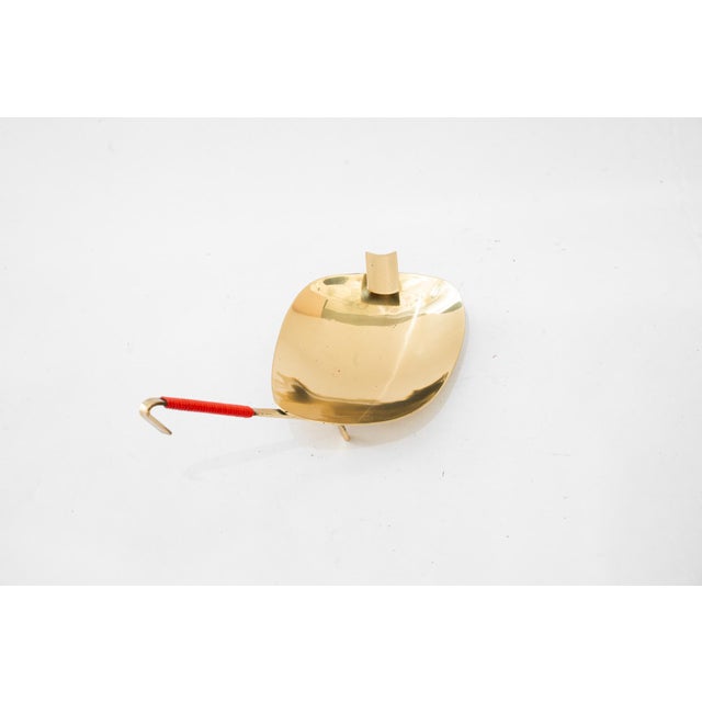 Mid-Century Modern Vintage Portable Ashtray in Brass, 1960s For Sale - Image 3 of 7