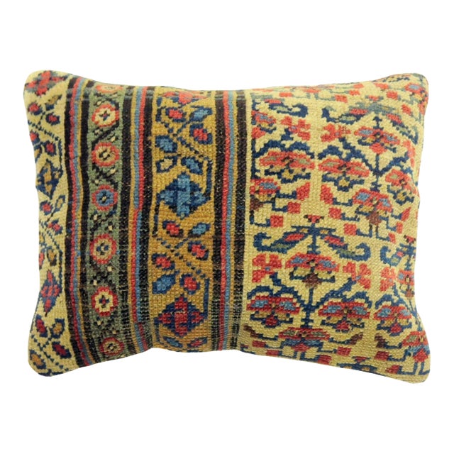 Zabihi Collection Tribal Kurdish Rug Pillow For Sale