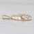 Modern 0.35ctw Diamond Swirl Teardrop Pendant 14k Yellow Gold For Sale - Image 3 of 8