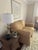 Textile Sherrill Traditional Rolled-Arm Damask Loveseat For Sale - Image 7 of 8