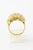 Late 20th Century Diamond 18 Karat Yellow Gold Statement Ring size 4.5 For Sale - Image 5 of 7