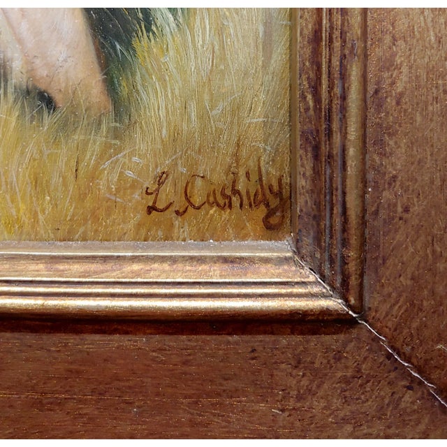 Laura E. Cassidy Portrait of a Yellow Labrador Retriever - Oil Painting For Sale In Los Angeles - Image 6 of 9