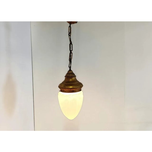 Neoclassical Style Pendant Light, 1950s For Sale - Image 4 of 10
