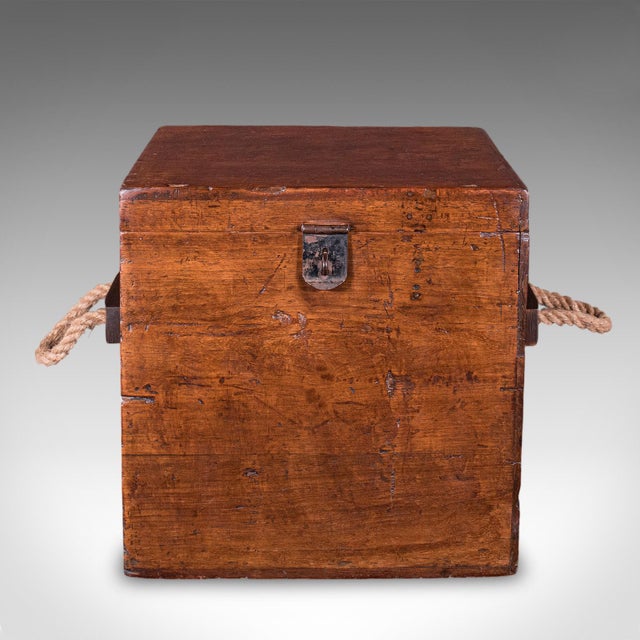 Traditional Antique Maritime Decanter Box, English, Walnut, Rum, Whiskey Storage, Georgian For Sale - Image 3 of 10