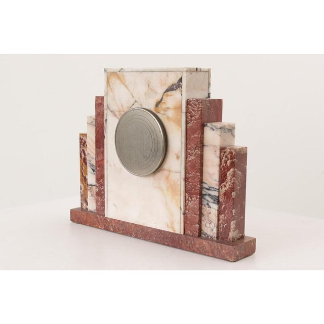 Metal Ato Table Clock by Leon Hatot, France, 1925 For Sale - Image 7 of 17
