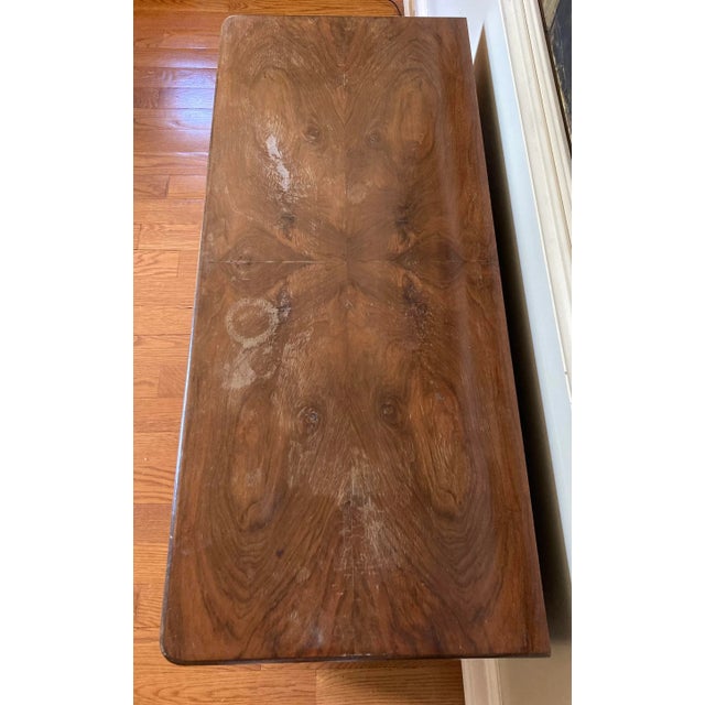 Auburn 1930s Art Deco Burl Walnut Chest of Drawers For Sale - Image 8 of 8