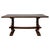 An exceptional 18th-century English Georgian refectory-style dining table, finely constructed from oak and distinguished...