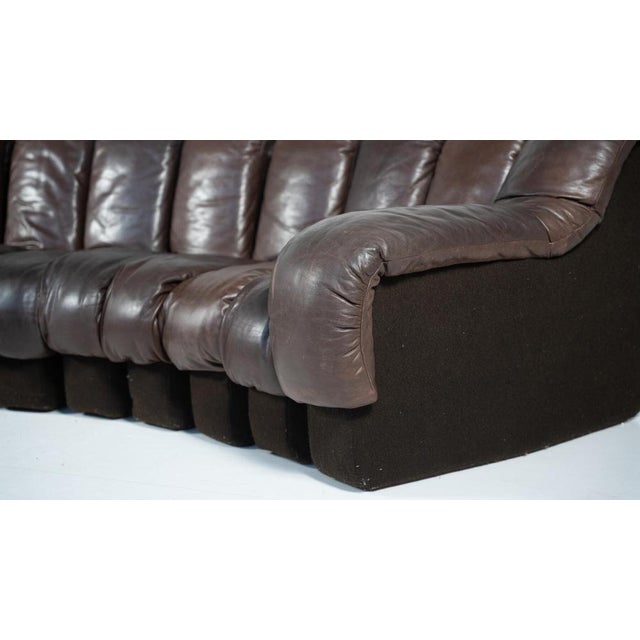 Modular DS-600 Sofa by Berger, Peduzzi, Vogt & Ulrich for De Sede, 1970s 12 pieces Dimension per piece : 25x 100 x 72 cm...