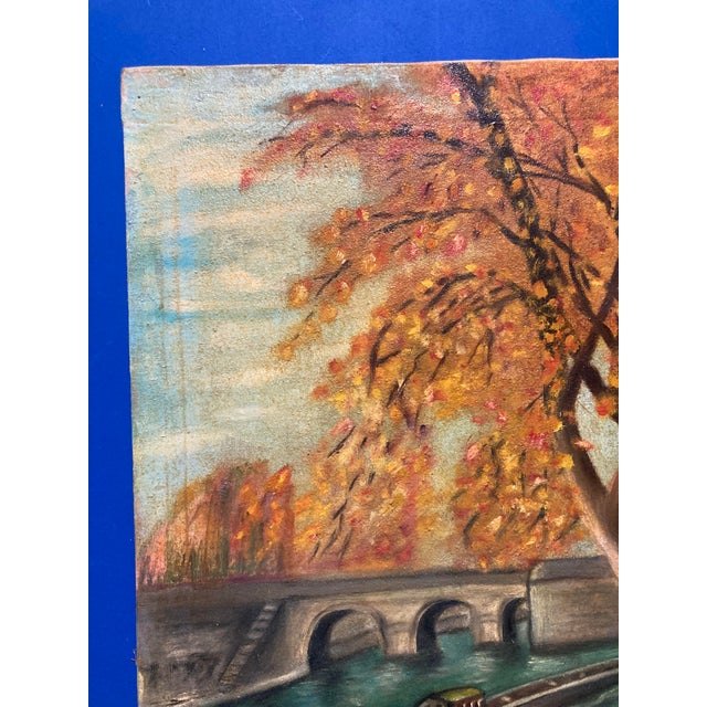 1960s Robert Louis Morin, The Quays of Notre-Dame de Paris, 1966, Oil on Canvas For Sale - Image 5 of 14