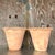 Enhance your space with this pair of vintage boho terra cotta over fiberglass planters. Combining the rustic charm of...