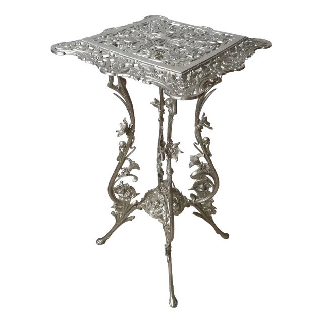 German Silver Plated Table For Sale