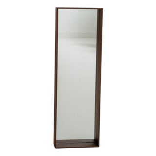 Campo Minimalist Wall Mirror in Walnut by Filipe & Viricel For Sale