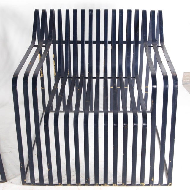 Vintage Metal Armchairs, 1970s, Set of 2 For Sale - Image 15 of 18