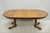 Vintage Mid Century Modern Oak Sunburst Round Extension Pedestal Dining Table For Sale - Image 13 of 18