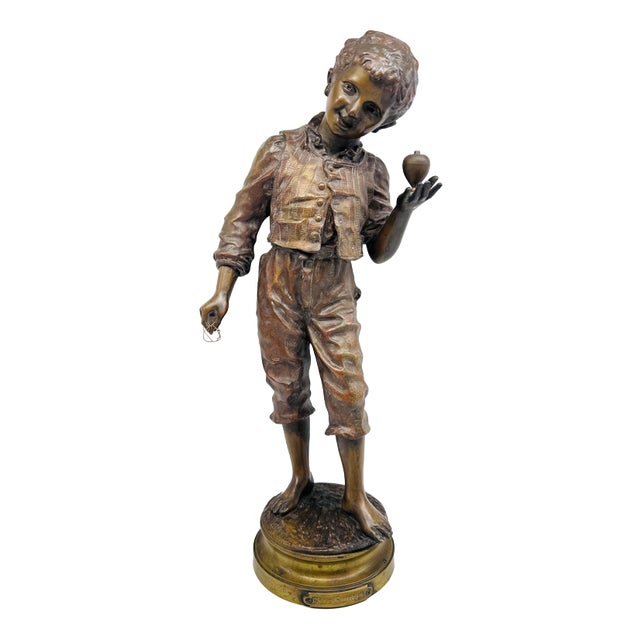 Charles Anfrie, Elle Ronfle, 1890, Bronze For Sale