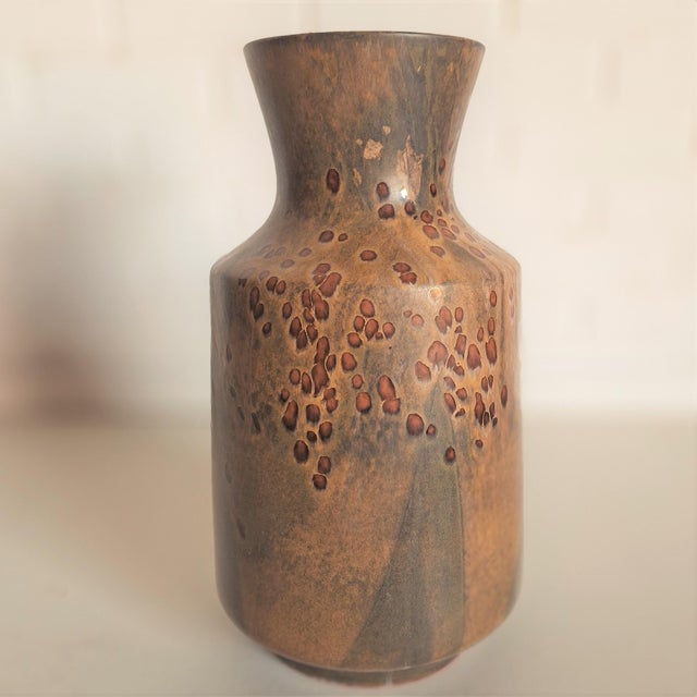 Mid-Century Modern Vintage Ceramic Vase by F. Glatzle for Karlsruhe Majolica, 1972 For Sale - Image 3 of 6