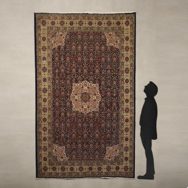 Ardebil rug in cotton and wool, fine knot, hand-made, good condition. This piece is attributed to the mentioned...