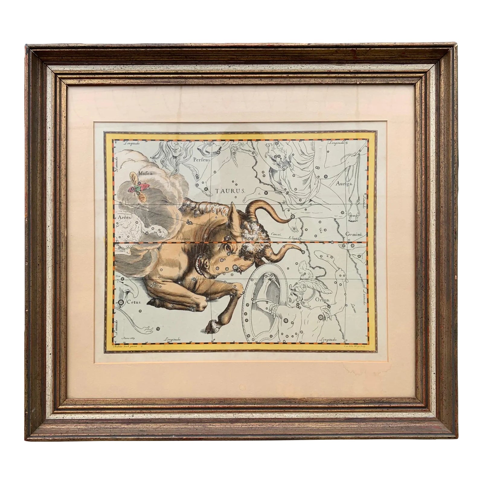 Taurus - 18th Century Etching by Charles De La Haye | Chairish