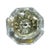 1920s Early 1900s American Glass Knobs With Cast Brass Rosettes - A Pair For Sale - Image 5 of 8