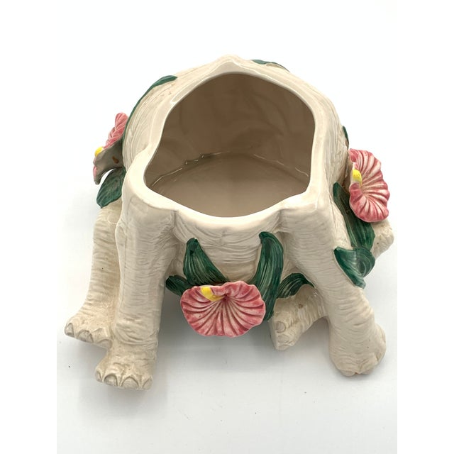 Mid-Century Modern Fitz and Floyd Elephant Cookie Jar Rare For Sale - Image 3 of 8