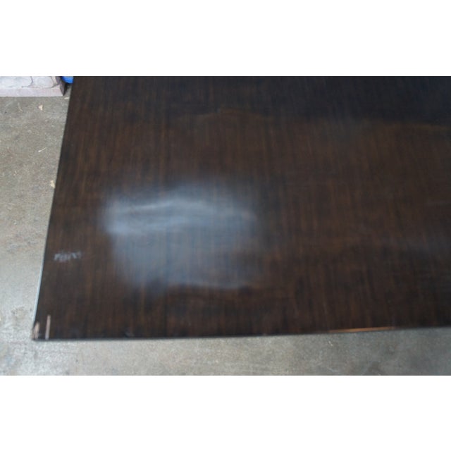 Restoration Hardware Restoration Hardware Wyeth Floating Rectangular Black Oak Modern Dining Table Rh For Sale - Image 4 of 17