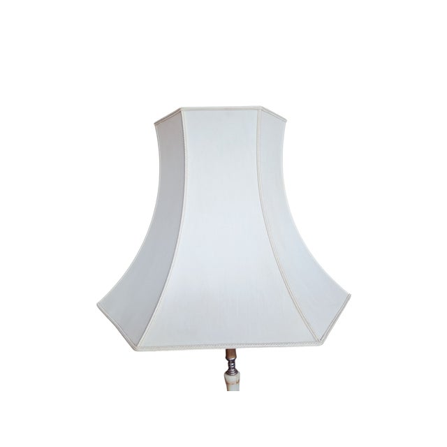 Vintage Art Deco Floor Lamp in Onyx with Brass Stand, 1930s For Sale - Image 6 of 18