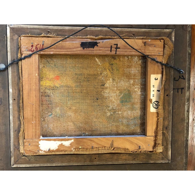 Mid 20th Century George Rene Sinicki "Rugby Match”Original Oil on Canvas C.1950s For Sale - Image 5 of 6