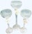 Renata Gandini Modernist Clear Glass & 24kt Gold Candlesticks - Set of 3 For Sale - Image 9 of 9