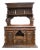 Antique George Fleet and Co. Hand-Carved Oak Buffet Server Cabinet For Sale