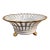Reticulated Porcelain Basket With Gilt Detail and Lion Paw Feet For Sale
