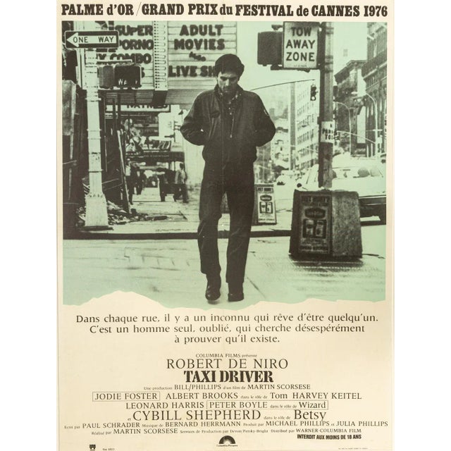 Taxi Driver Robert De Niro Poster, 1970s For Sale - Image 17 of 17