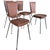 Vintage French Leatherette and Chrome Dining Chairs, 1970s, Set of 4 For Sale - Image 4 of 9