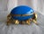 One of the best pieces we had for long time this large bleu opaline box in a shape of an egg is splendid , it contains...
